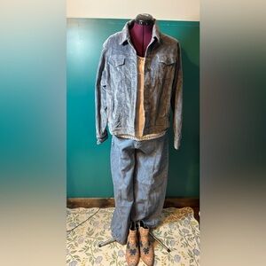 Cactus + Pearl Blue Corduroy Jacket